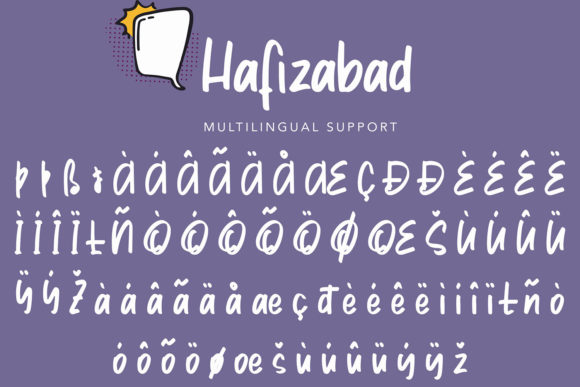 Hafizabad Font PNG with transparent background - Preview 5