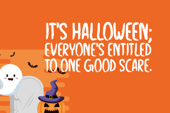 Halloween Occurrence Font PNG with transparent background - Preview 1