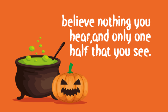 Halloween Occurrence Font PNG with transparent background - Preview 3