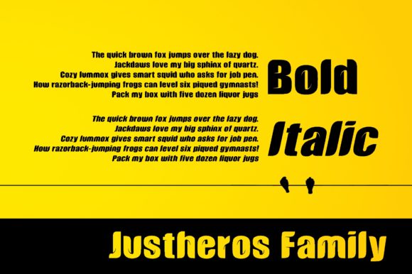 Justheros Font PNG with transparent background - Preview 1