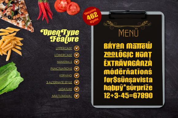 Justheros Font PNG with transparent background - Preview 2