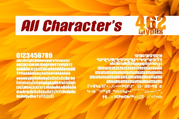 Justheros Font PNG with transparent background - Preview 3