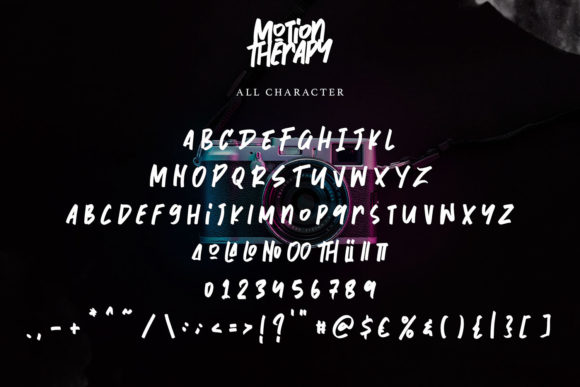Motion Therapy Font font preview - 4