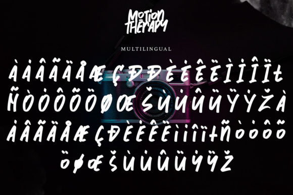 Motion Therapy Font font preview - 5