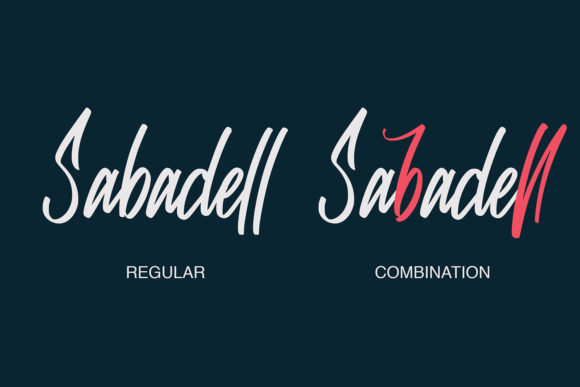 Sabadell Font PNG with transparent background - Preview 1