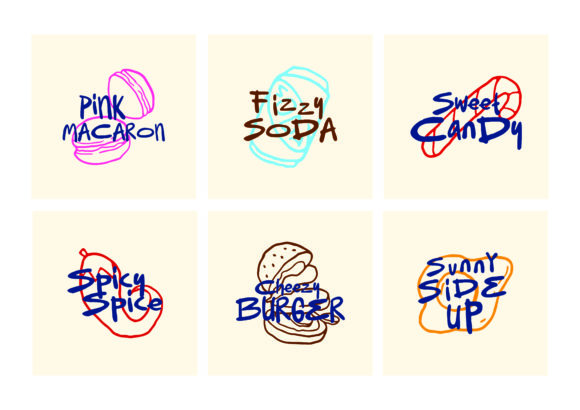 Scrummy Font PNG with transparent background - Preview 3