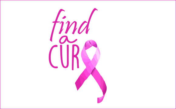 Find a Cure, Breast Cancer, Ribbon Pink Gráfico Plantillas Gráficas Por AlaBala