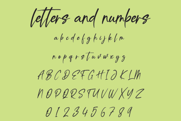 Greatfully Font PNG with transparent background - Preview 5