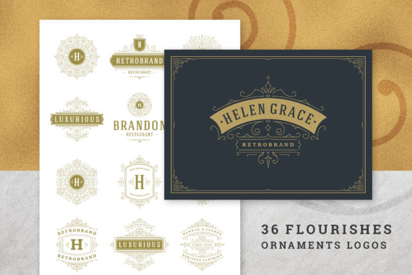 36 Luxury Ornament Logos Graphic Logos By vasyako1984