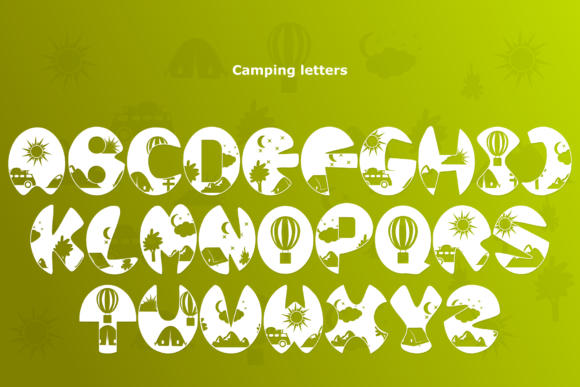 Camping Font - Preview 1