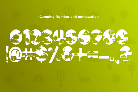 Camping Font - Preview 2