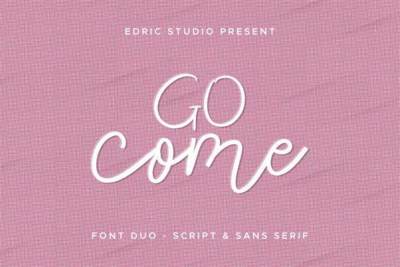 Go Come Font PNG with transparent background - Preview 1