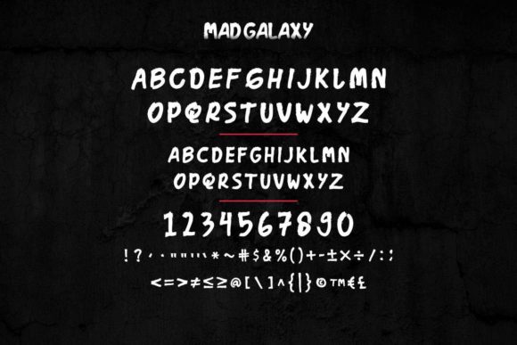 Mad Galaxy Font PNG with transparent background - Preview 4