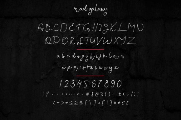 Mad Galaxy Font PNG with transparent background - Preview 6