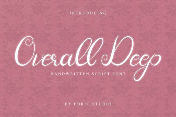 Overall Deep Font PNG with transparent background - Preview 1