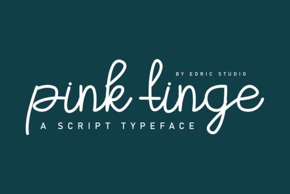 Pink Tinge Font PNG with transparent background - Preview 1