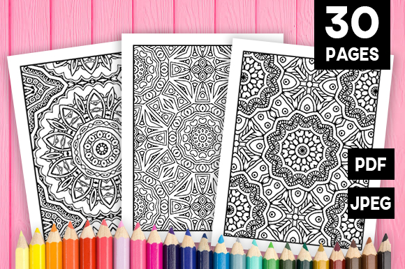 30 Fun Geometric Coloring Pages