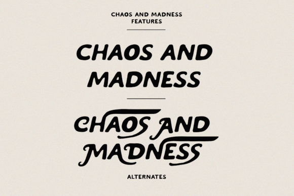 Chaos and Madness Font - Preview 5