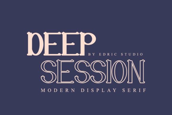 Deep Session Font PNG with transparent background - Preview 1