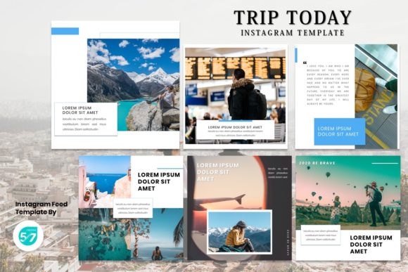 Instagram Feed Template - Trip Today