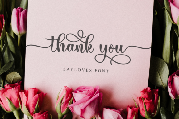 Sayloves Font PNG with transparent background - Preview 3