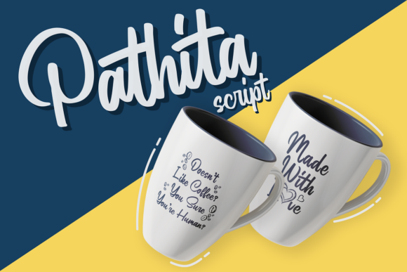 Pathita Font PNG with transparent background - Preview 3