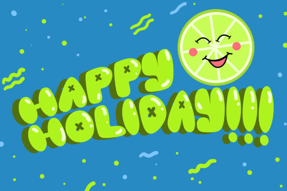 Cute Lime Font - Preview 1