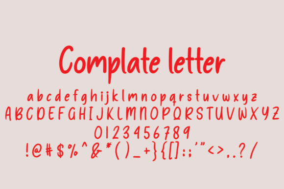 Heart Memory Font PNG with transparent background - Preview 3