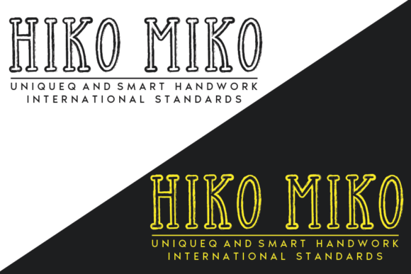 Hiko Miko Font PNG with transparent background - Preview 1