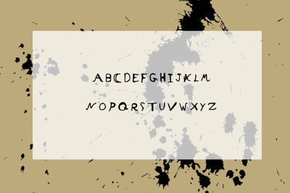 Inky Blots Font - Preview 1