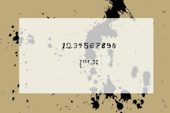 Inky Blots Font - Preview 2