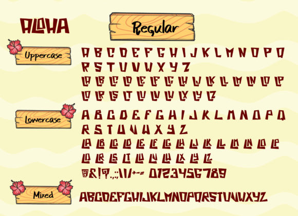 Aloha Font - Preview 1
