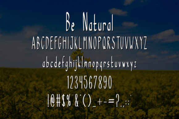 Be Natural Font - Preview 4