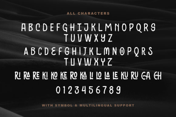 Black Ground Font - Preview 5