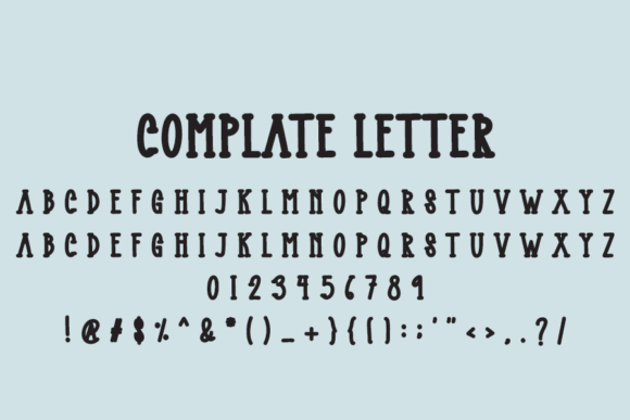 Blueruler Font - Preview 3