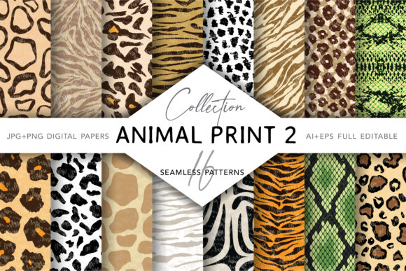 Collection of Animal Print Seamless 2