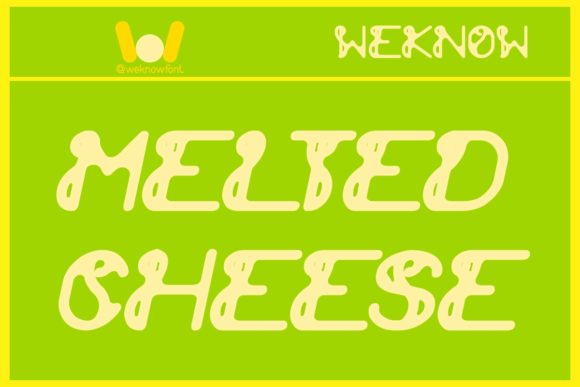 Extra Cheese Font - Preview 4