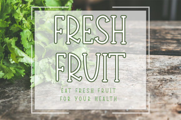 Green House Font PNG with transparent background - Preview 1