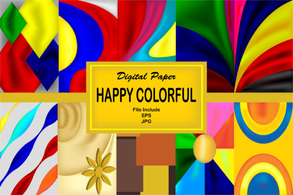 Happy Colorful Graphic by Mahesa Design · Creative Fabrica