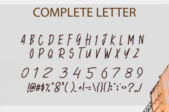 Punch Line Font PNG with transparent background - Preview 2