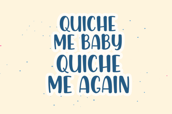 Chicken Quiche Font PNG with transparent background - Preview 1