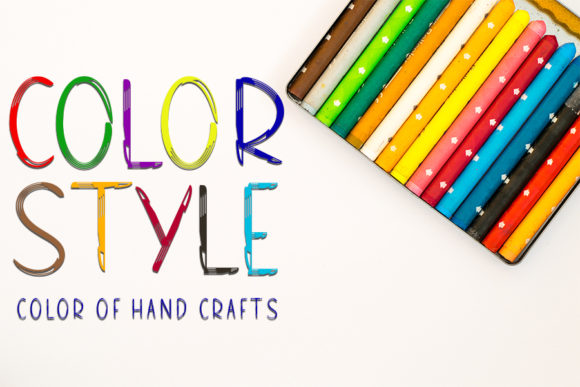 Craft Style Font PNG with transparent background - Preview 1
