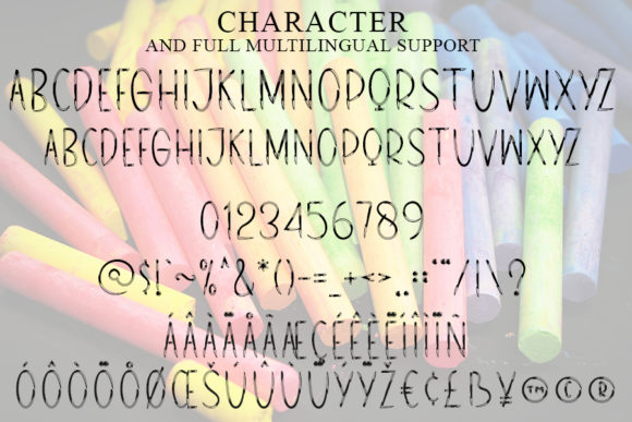 Craft Style Font PNG with transparent background - Preview 4