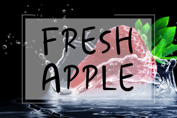 Fresh Cherry Font PNG with transparent background - Preview 1