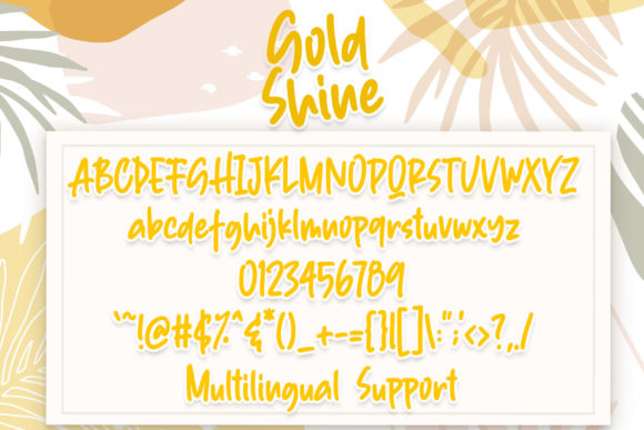 Gold Shine Font - Preview 4