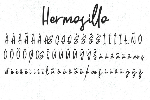 Hermosillo Font PNG with transparent background - Preview 5