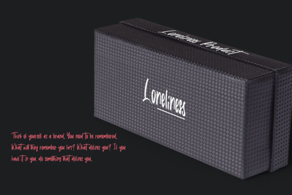 Loneliness Font PNG with transparent background - Preview 2