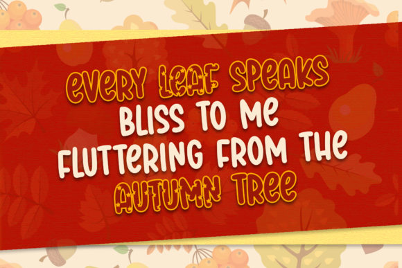 Maple Honey Font PNG with transparent background - Preview 1