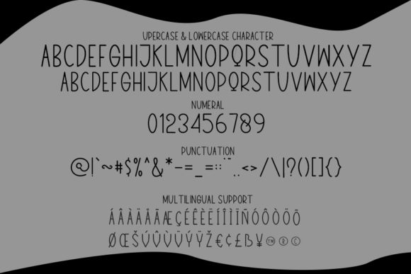 Minimalis Home Font PNG with transparent background - Preview 4