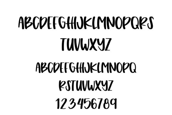 Peach Cobbler Font PNG with transparent background - Preview 1